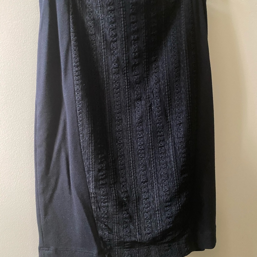 Express black midi skirt with lace